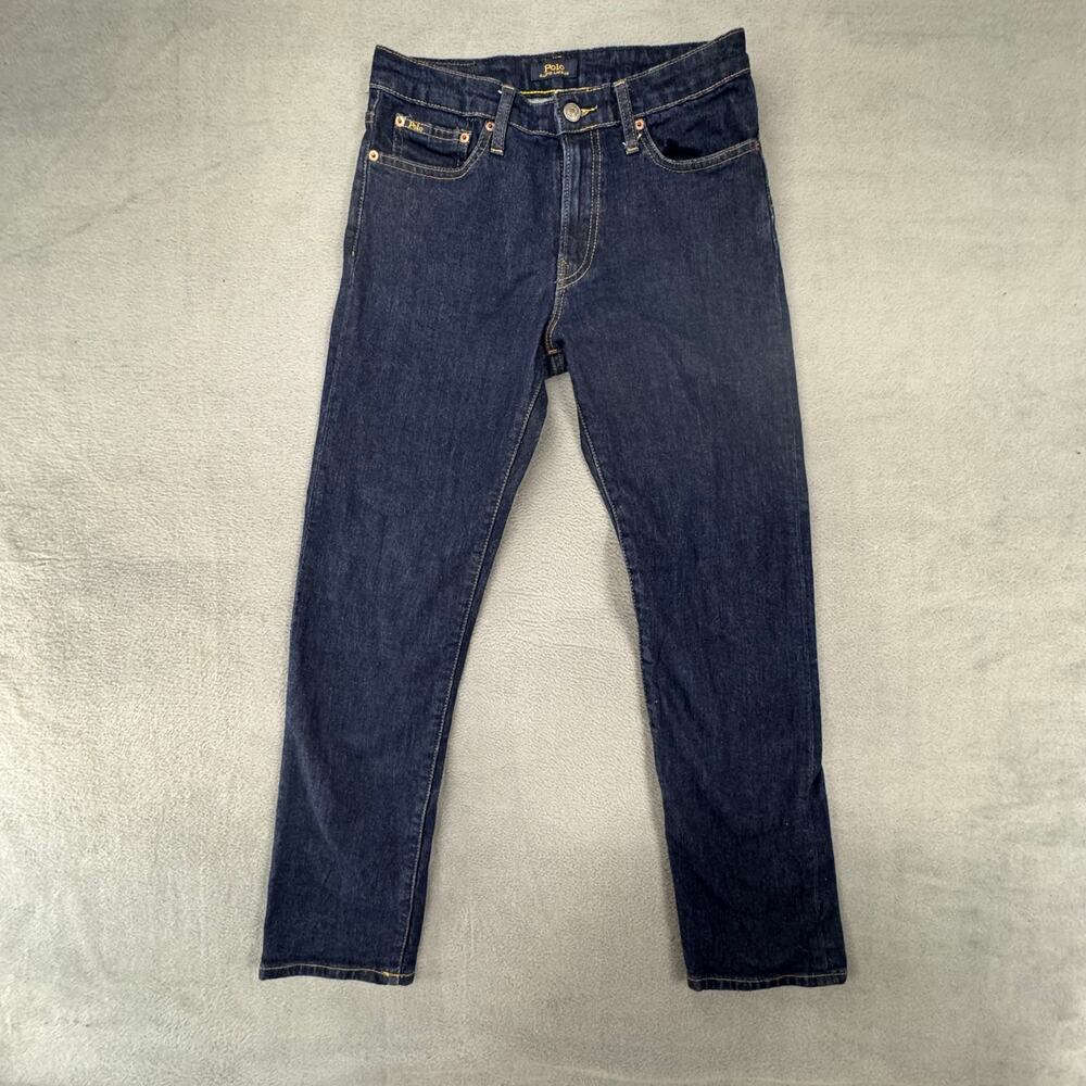 Polo Ralph Lauren Hampton Straight Leg Boys Dark Wash‎ Denim Jeans 16x28